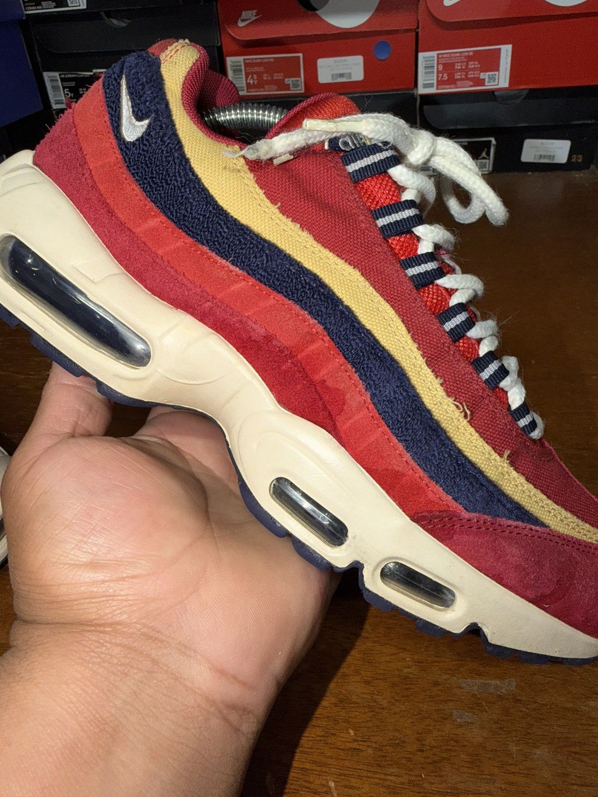 Nike Nike Air Max 95 Premium Red Crush size 8 Size US 8 / EU 41 - 10 Thumbnail
