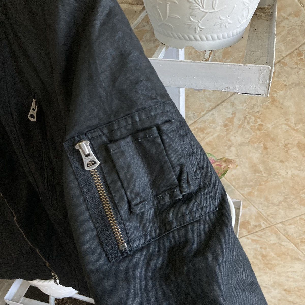 14th Addiction CIVARIZE - Multi Zipper Waxed Layers Jacket Vkei Japanese Size US M / EU 48-50 / 2 - 9 Thumbnail