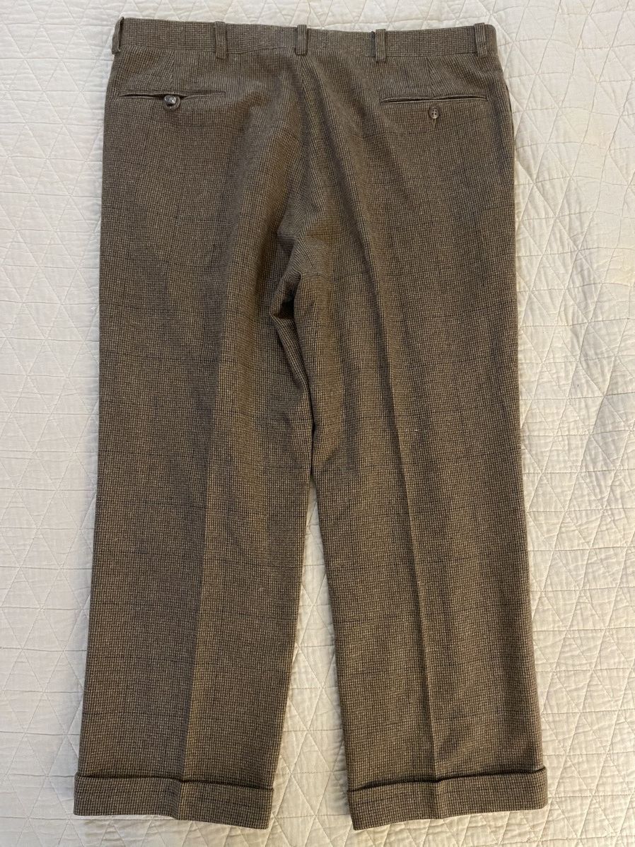 Polo Ralph Lauren × Vintage Cashmere Blend Flat Front 'Preston' Trouser Size US 39 - 9 Thumbnail