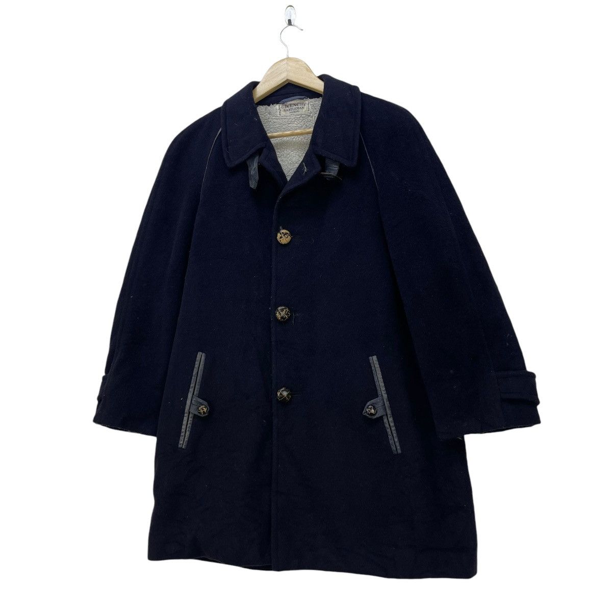 Autumn Cashmere × Givenchy Vintage Givenchy Gentleman Cashmere Shearling Jacket Size US M / EU 48-50 / 2 - 3 Thumbnail