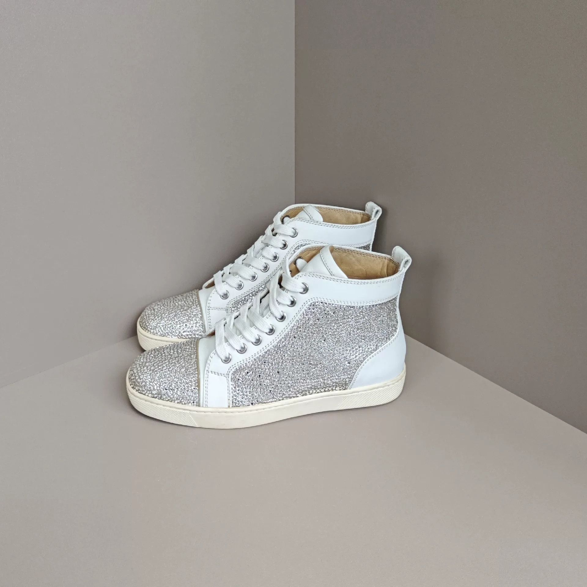 Christian Louboutin Christian Louboutin Red Hitop Sneakers us_6 Women Size US 6 / IT 36 - 1 Thumbnail