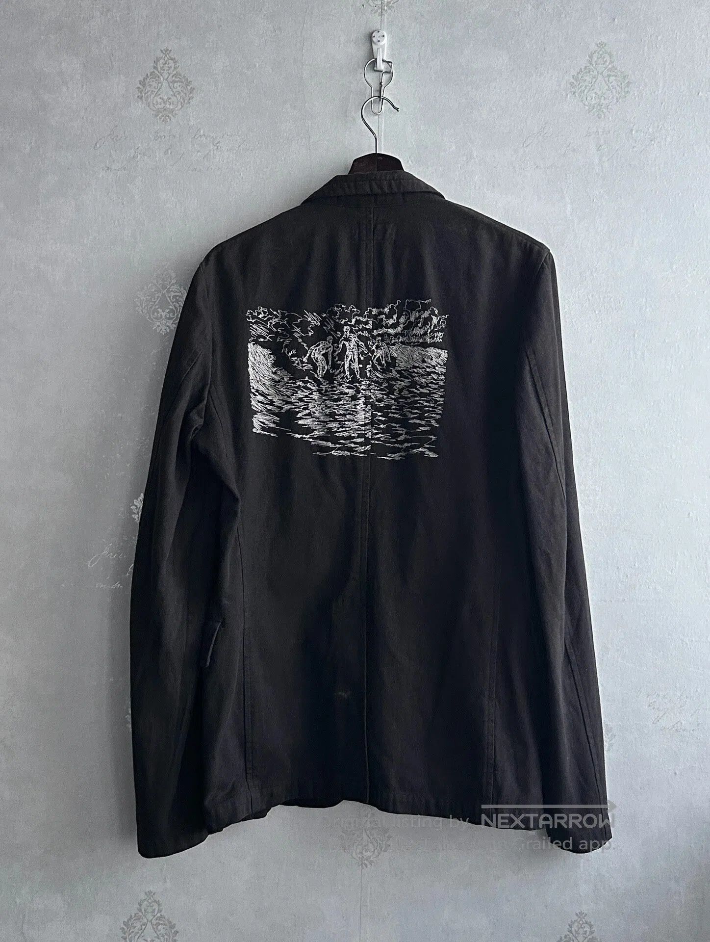 CABANE de ZUCCa Cabane de Zucca 90s A washable, embroidered suit.| Size 40R - 3 Thumbnail