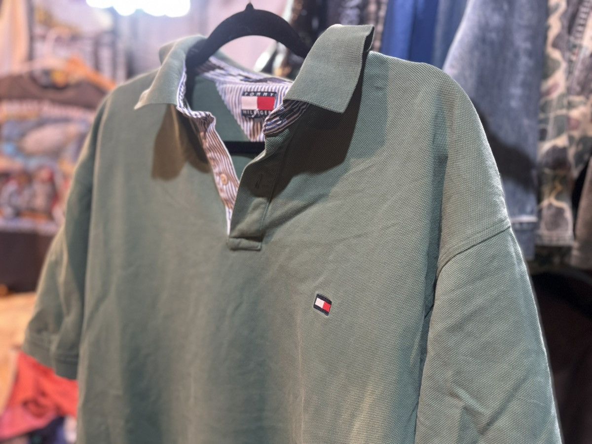 Tommy Hilfiger Tommy Hilfiger Green Polo Shirt Size US XL / EU 56 / 4 - 2 Thumbnail