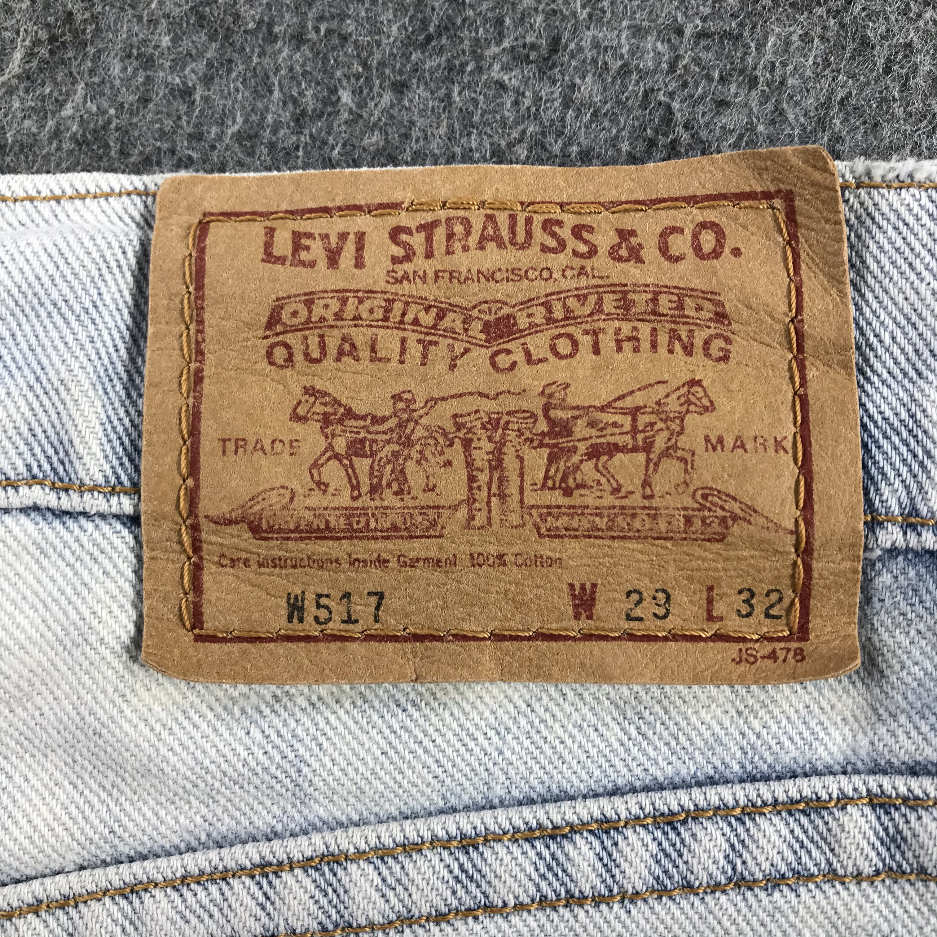 Levi's Vintage Levis 517 Jeans Faded Blue Short Pants KJ3453 Size US 27 - 5 Thumbnail