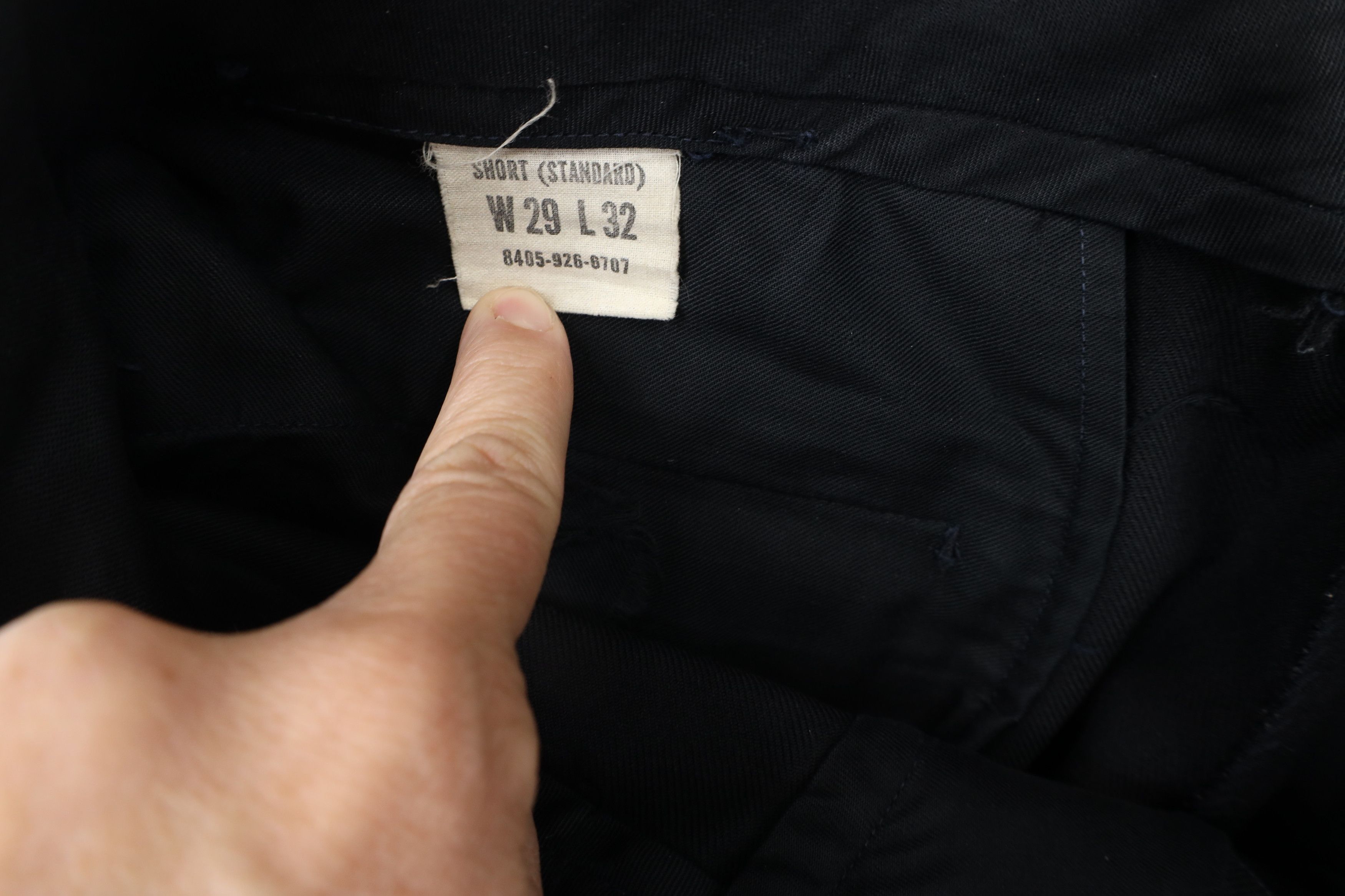Vintage Vintage 50s Korean War Wool Blend Military Pants Black USA Size US 29 - 8 Thumbnail