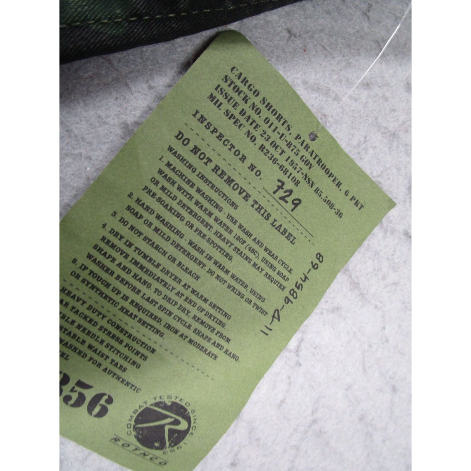Rothco Rothco Shorts Mens 31 Green Woodland Camo Canvas Cargo BDU 10" Cotton Workwear 90s Army Mens Size US 31 - 3 Thumbnail