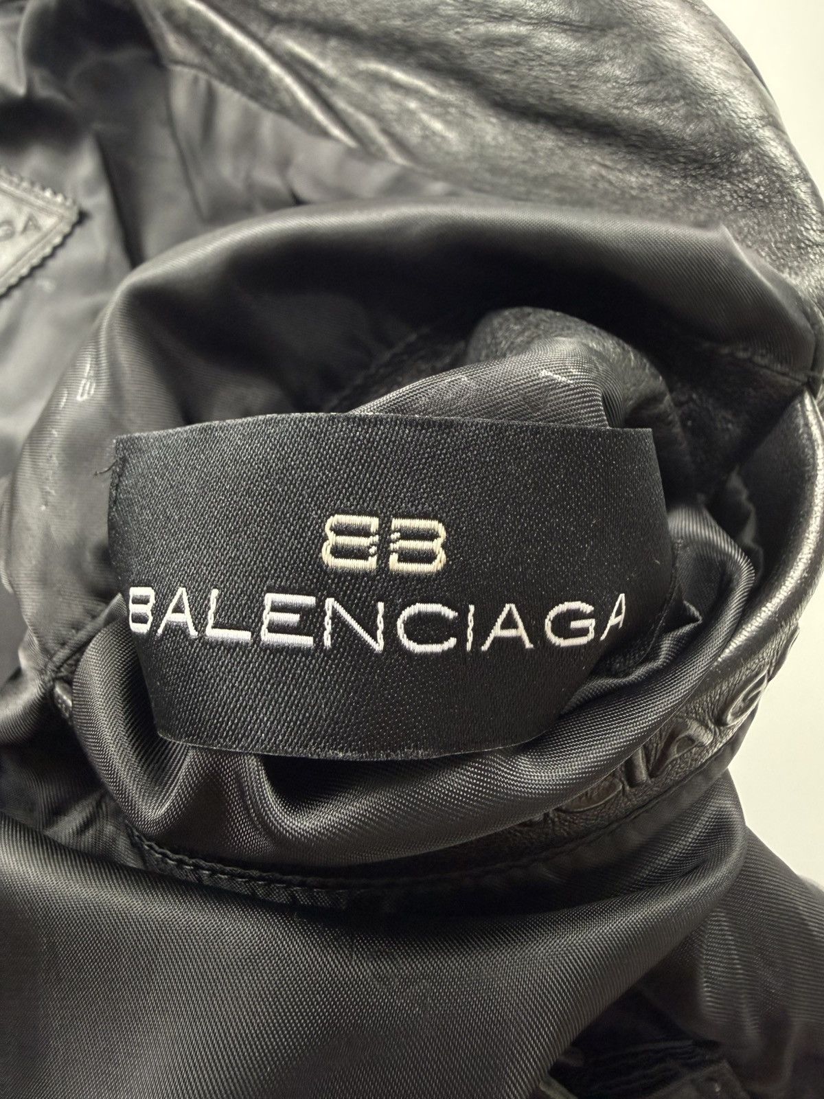 Balenciaga Vintage Balenciaga Zip Up Leather Jacket Size US M / EU 48-50 / 2 - 12 Thumbnail