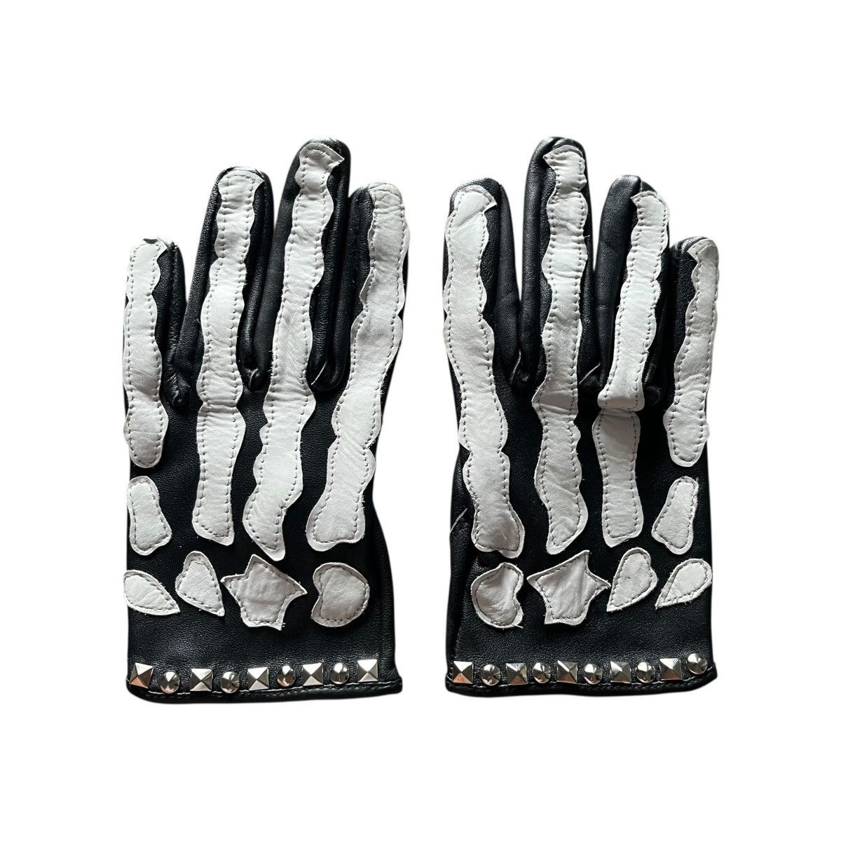 Hysteric Glamour Leather Stud Skull Skeleton Glove Size ONE SIZE - 1 Thumbnail
