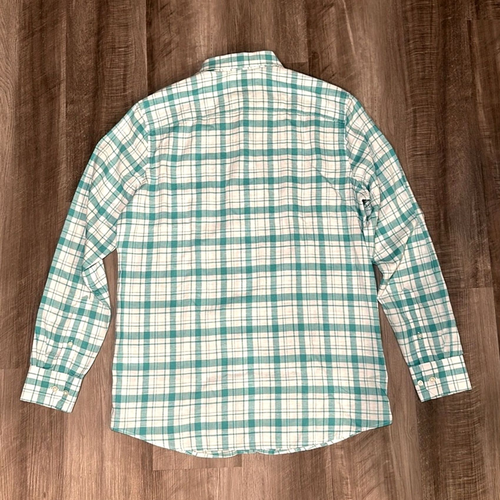 Southern Tide VINTAGE Southern Tide Hemp Blend Headland Moultrie Long Sleeve Button Down M Green Mens Medium Size US M / EU 48-50 / 2 - 3 Thumbnail
