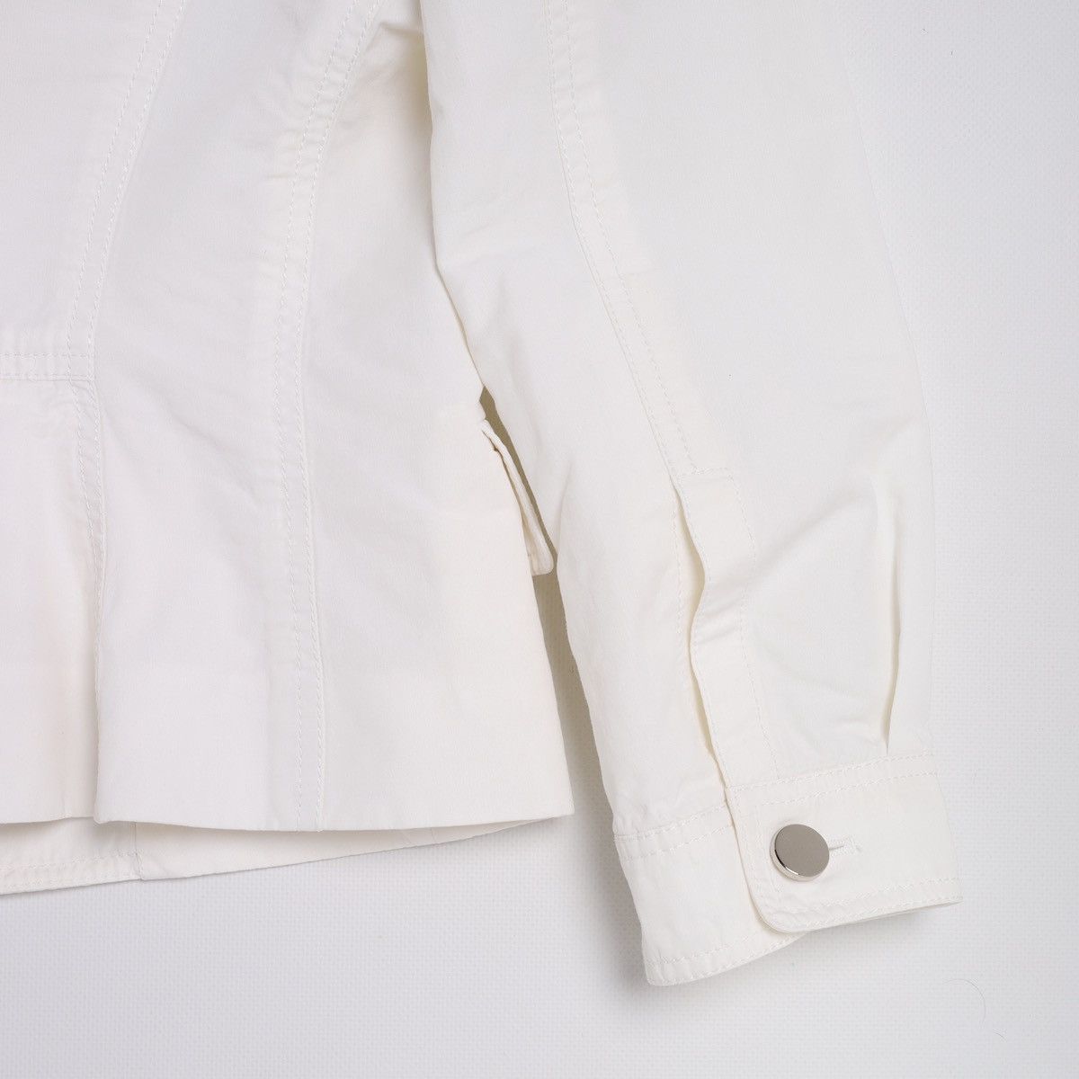 Celine Celine White Cotton Blazer Jacket size 40 Size M / US 6-8 / IT 42-44 - 19 Thumbnail