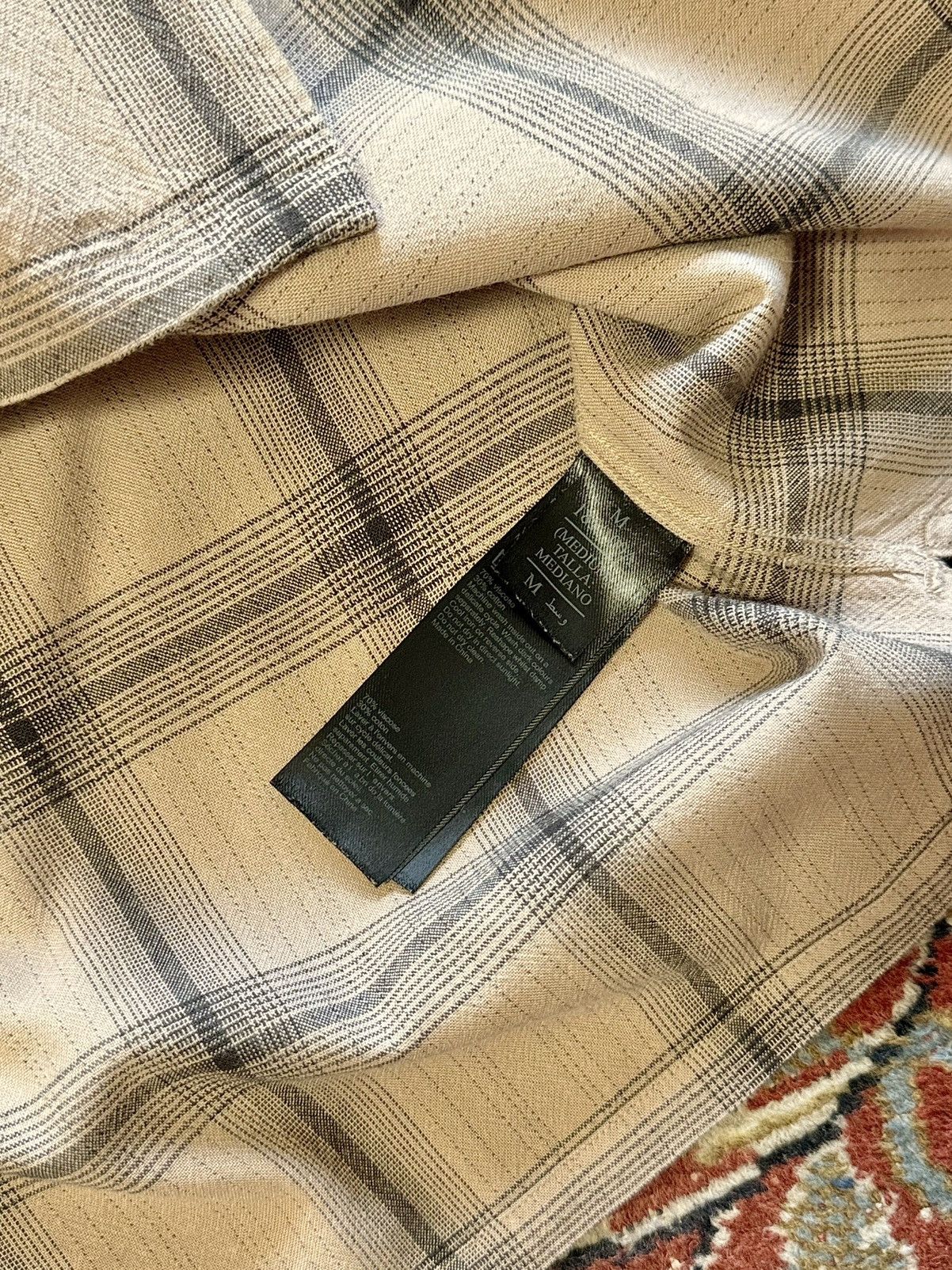Allsaints Allsaints Flannel Distressed Velcoro Check Long Sleeve Shirt Size US M / EU 48-50 / 2 - 16 Thumbnail