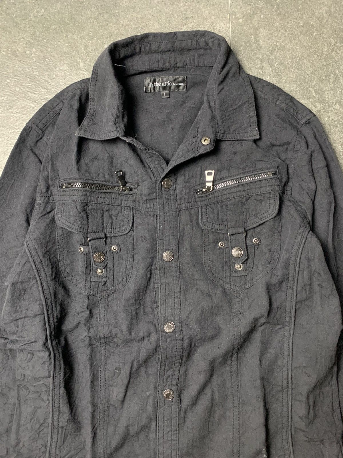 In The Attic 2000s In The Attic Homme Japan Punk Textured Shirt Size US S / EU 44-46 / 1 - 2 Thumbnail