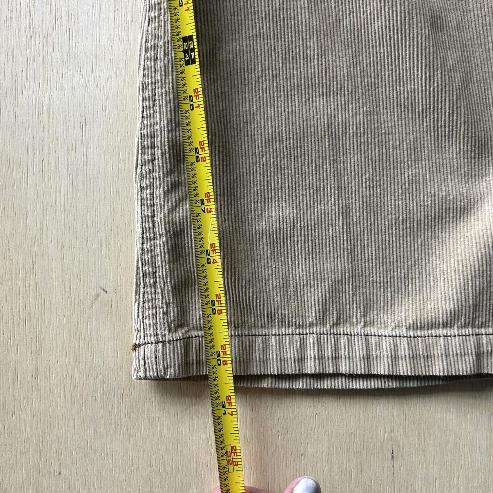 Denim & Co. Denim Co. Pants Womens 12 Beige Corduroy Bootcut Khakis Pockets Casual Size 34" / US 12 / IT 48 - 5 Thumbnail