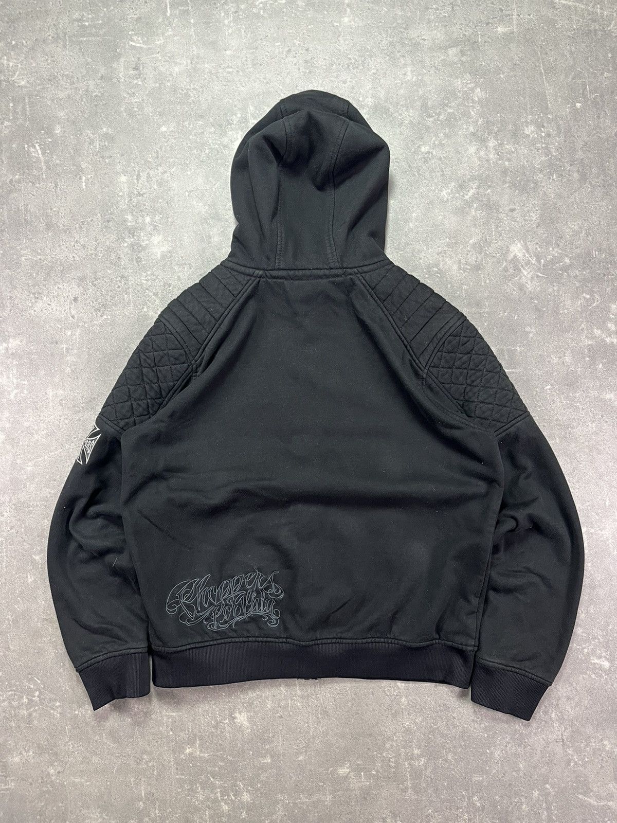 West Coast Choppers 00s West Coast Choppers Spellout Big Logo Hoodie XXL Rare Size US XXL / EU 58 / 5 - 2 Thumbnail