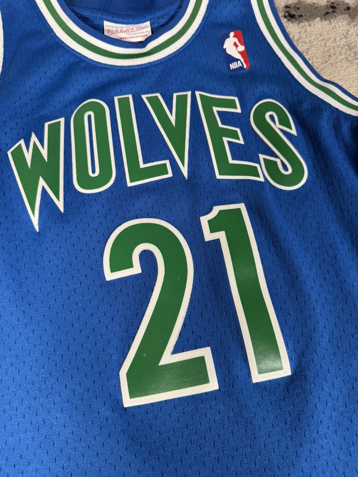 Mitchell & Ness Rare NBA Minnesota Timberwolves Kevin Garnett 21 Jersey Size US M / EU 48-50 / 2 - 3 Thumbnail