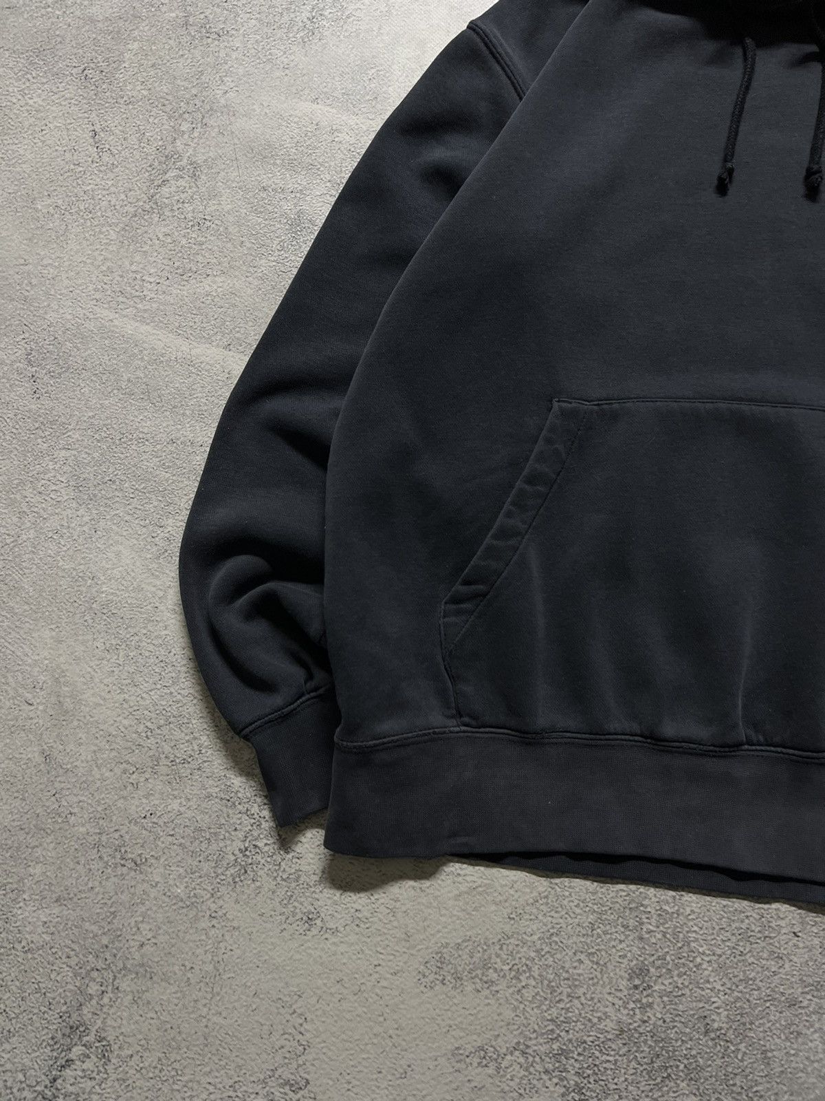 Nike × Vintage Vintage Y2k Nike 🖤 Faded Mini Swoosh Blank Basic Hoodie Size US S / EU 44-46 / 1 - 8 Thumbnail