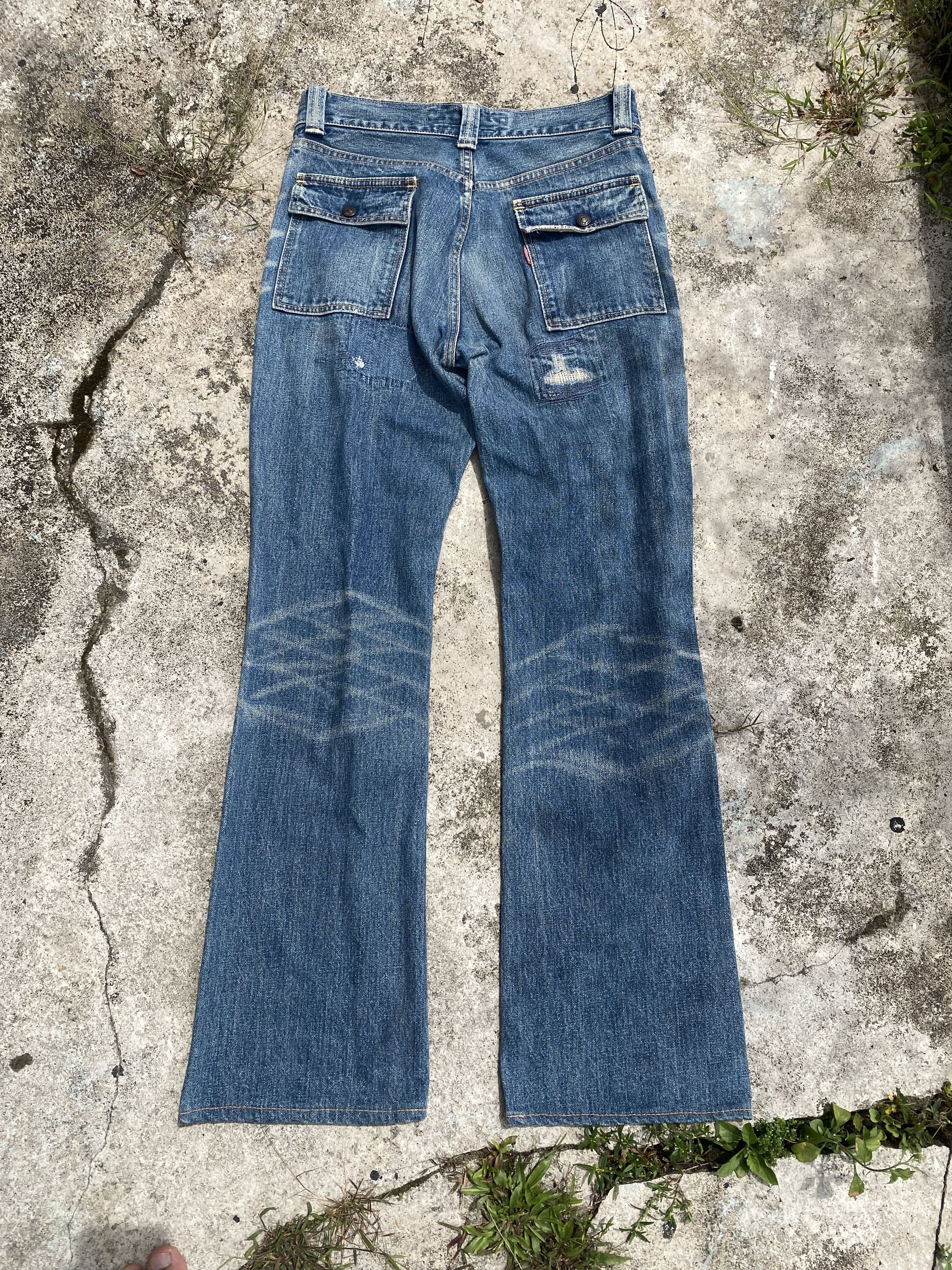 Kapital INSANE💥 KAPITAL SASHIKO BORO FLARE BUSHPANT DISTRESSED Size US 29 - 2 Thumbnail