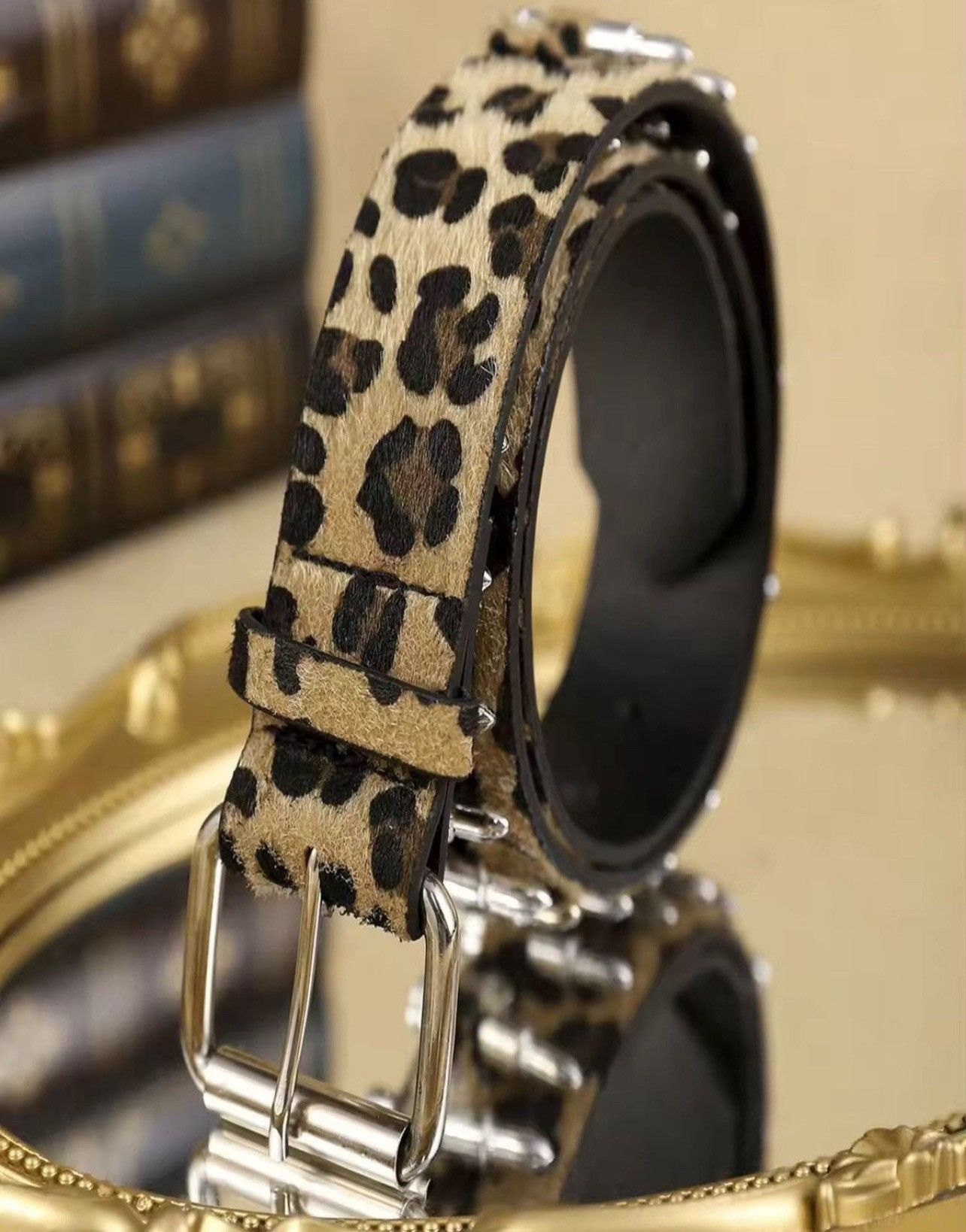 Japanese Brand 120 cm Leopard Camo Bullet belt Size ONE SIZE - 4 Thumbnail