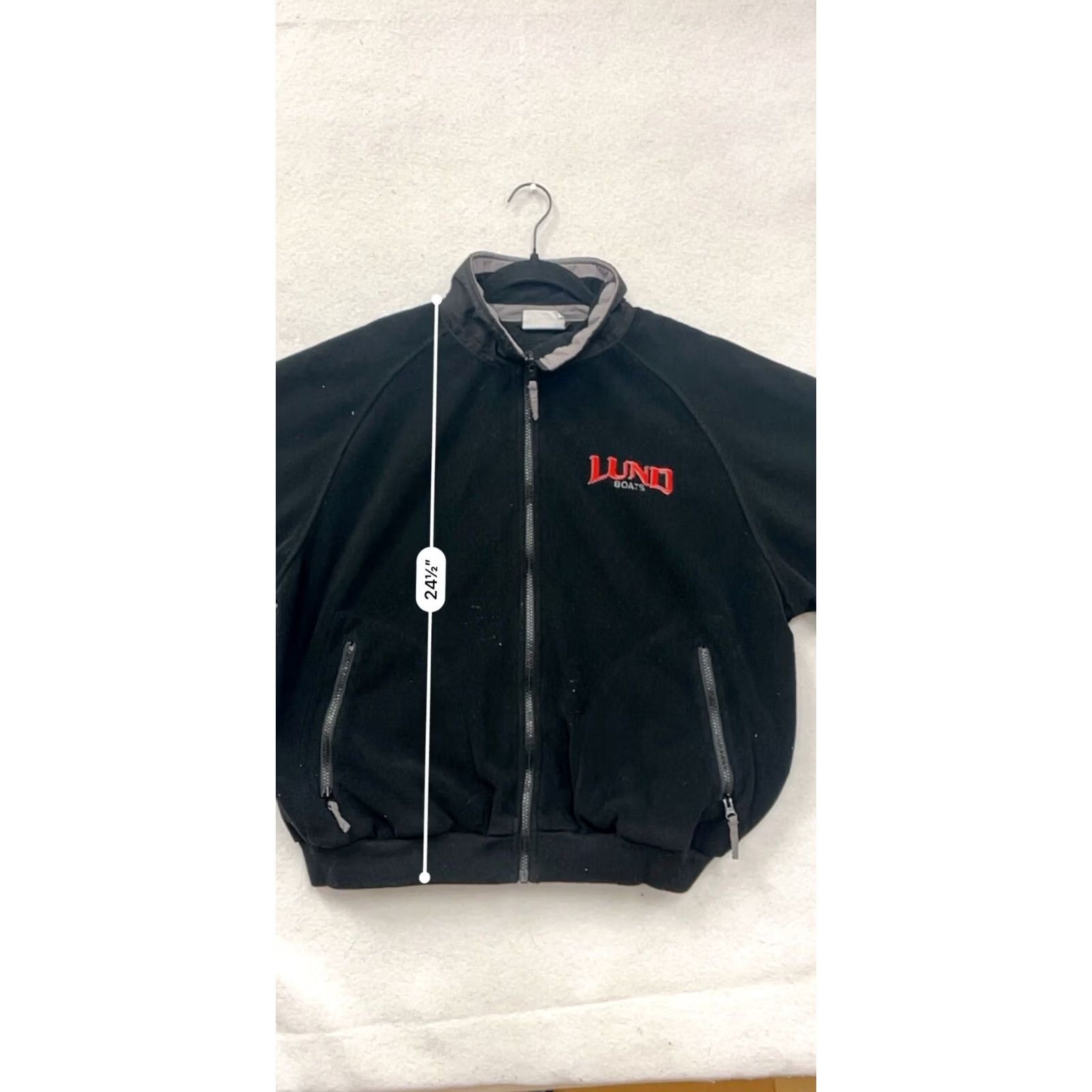 Vintage The Game Bomber Jacket Mens M Black Lund Boats Embroidery Fleece Polyester Nylon Zip Front Size US M / EU 48-50 / 2 - 7 Thumbnail
