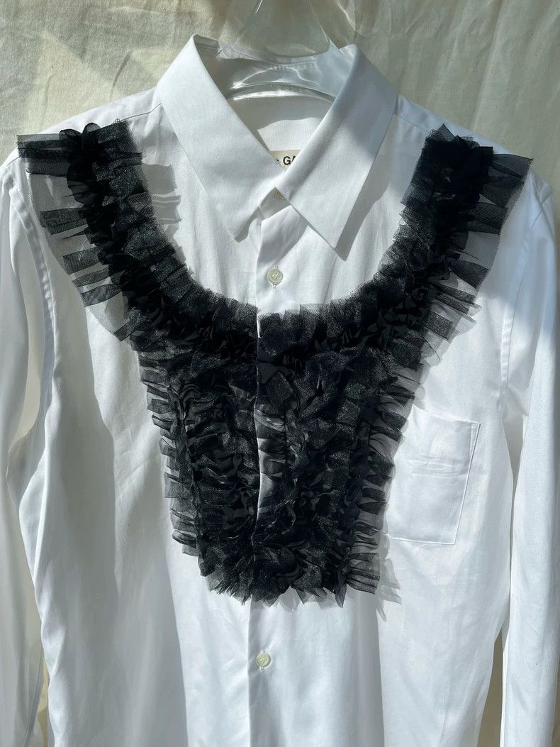 Comme des Garcons Comme Des Garcons Black embossed shirt Size L / US 10 / IT 46 - 4 Thumbnail