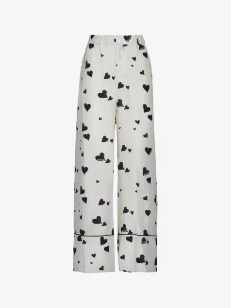 Marni o1w1db10824 Silk Trousers in White Size 34" / US 12 / IT 48 - 1 Thumbnail