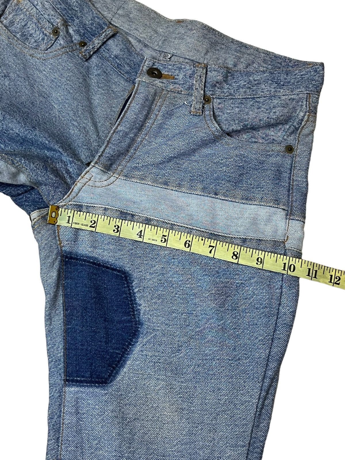 Japanese Brand SICK🔥JAPANESE PATCHWORK JEANS inspired hysteric glamour Size US 30 / EU 46 - 12 Thumbnail
