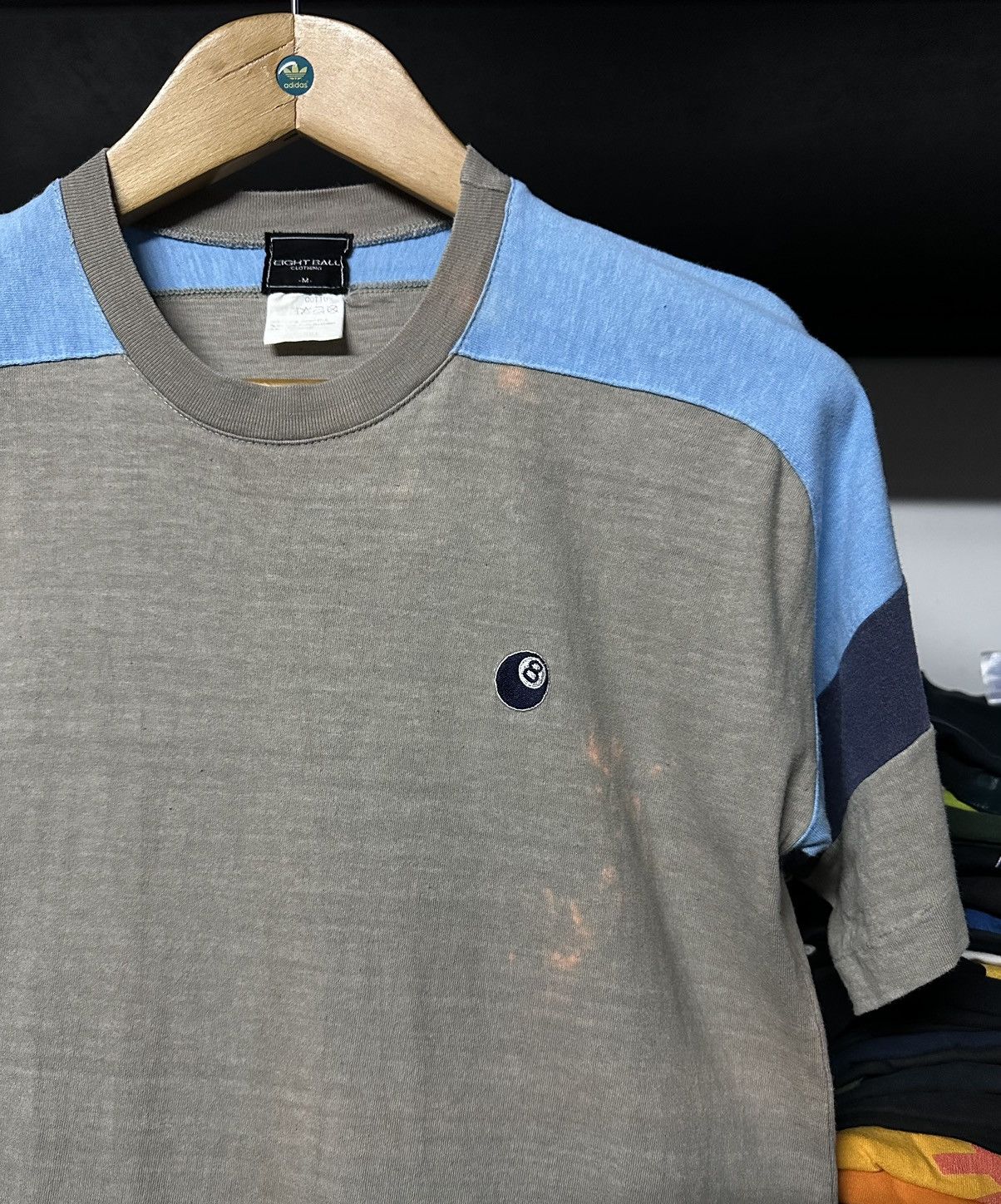 Girl Skateboards × Vintage Vintage 90s Eight Ball Clothing Skateboard Sun Faded Tee Size US M / EU 48-50 / 2 - 4 Thumbnail