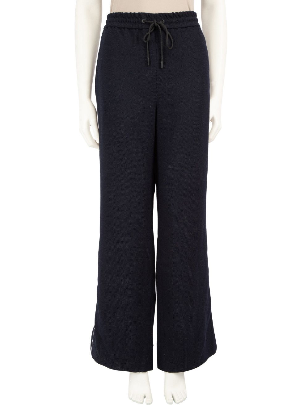 ME+EM Navy Wide Fit Side Tape Trousers Size 34" / US 12 / IT 48 - 1 Thumbnail