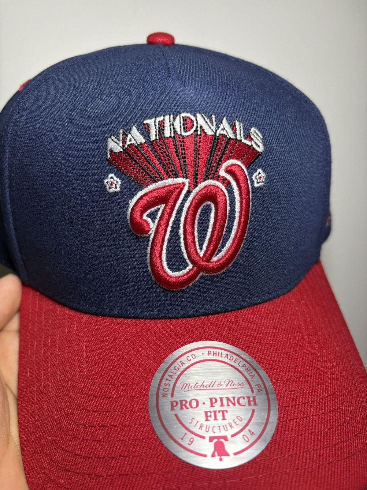 Mitchell & Ness Brand New Washington Nationals Snapback Topps Collab Size ONE SIZE - 2 Thumbnail