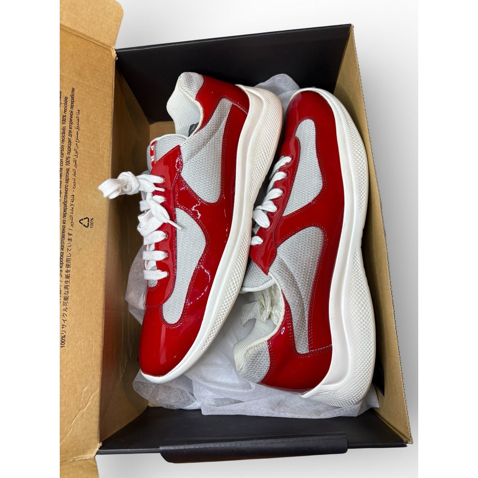 Prada Prada Americas Cup Cherry Red sz US9 | Grailed