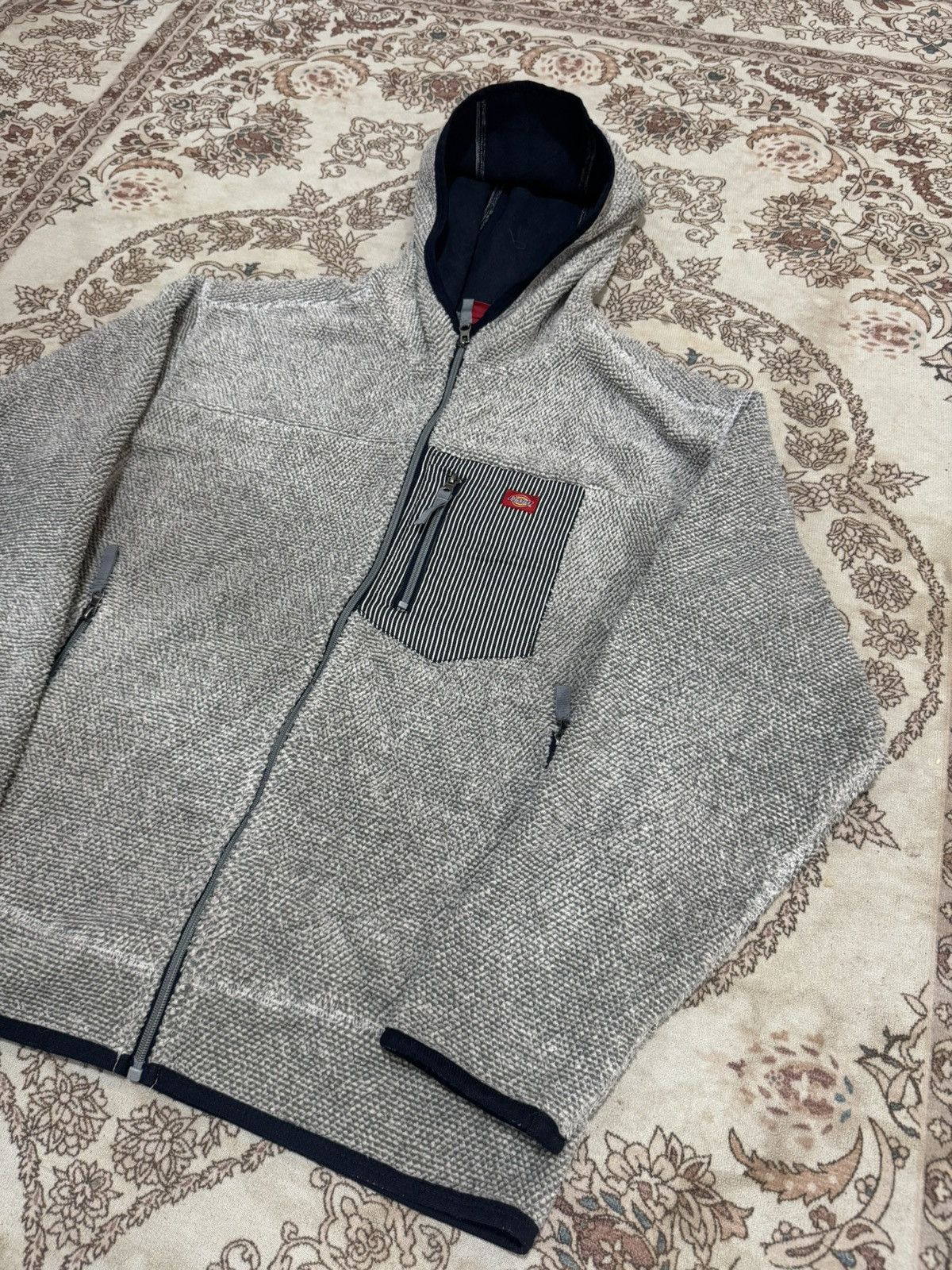 Dickies × Vintage Vintage Dickies Fleece Zipper Hoodie Size US L / EU 52-54 / 3 - 3 Thumbnail