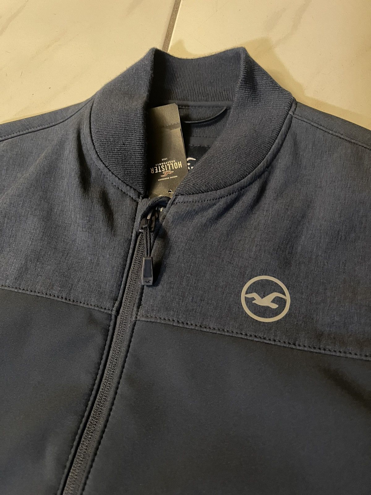 Hollister Hollister Softshell Vest Jacket Mens XS Blue Full Zip Size US XS / EU 42 / 0 - 3 Thumbnail