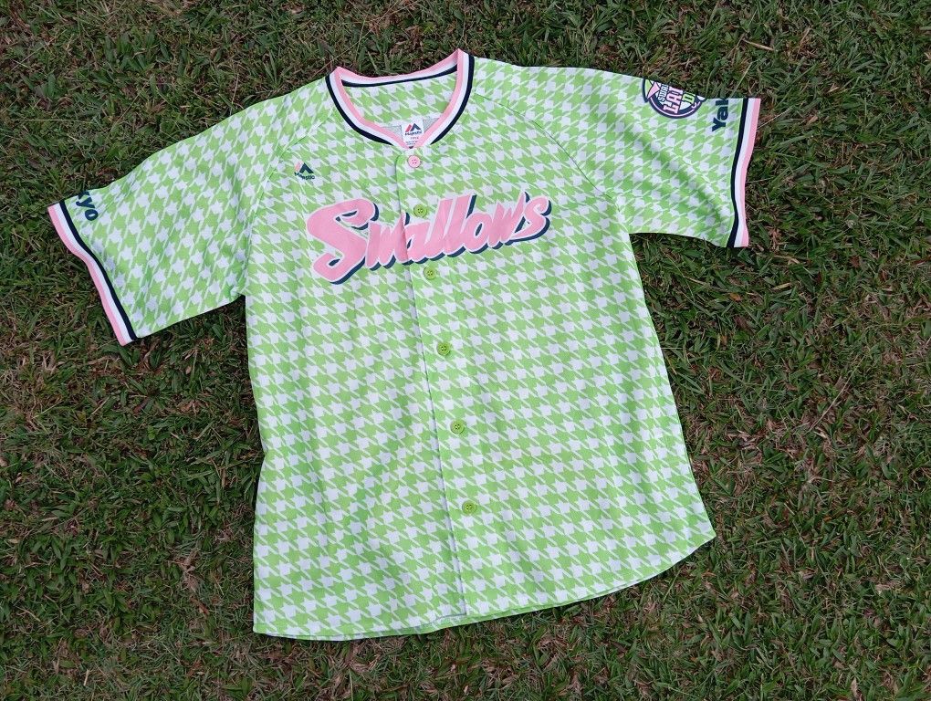 Majestic Tokyo Swallows 🐦⚾ Japan Baseball NPB jersey 🎌 Size ONE SIZE - 2 Thumbnail