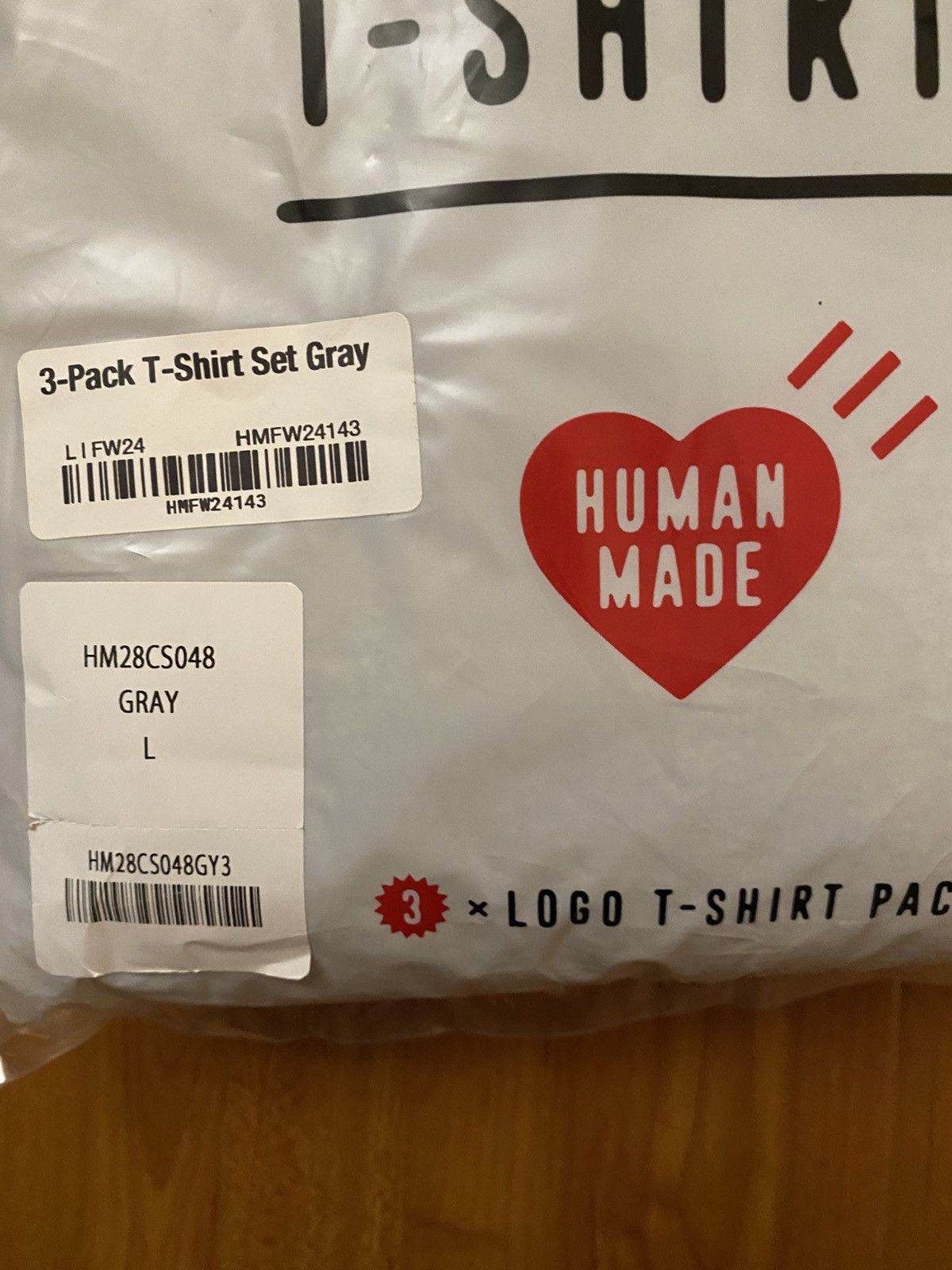 Human Made Human Made 3 Pack Gray Tees Size US L / EU 52-54 / 3 - 2 Thumbnail