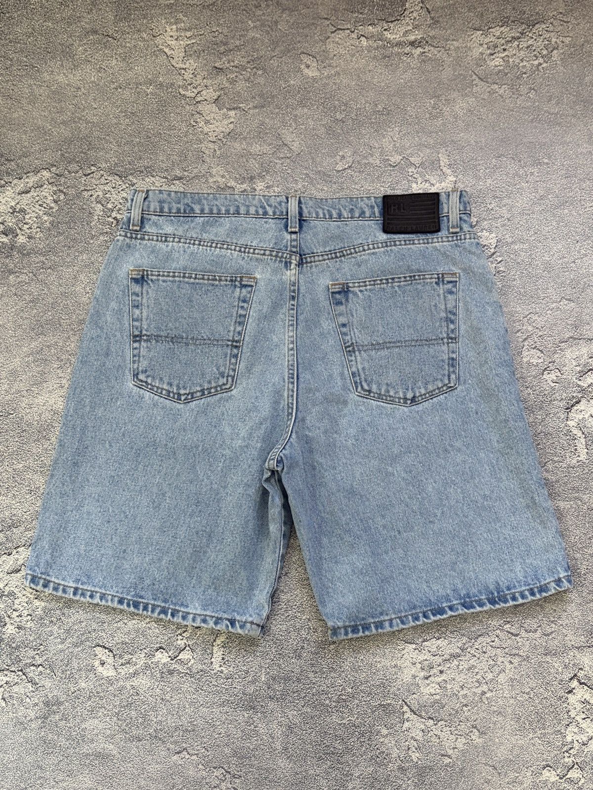 Polo Ralph Lauren Vintage Polo Jeans Co Ralph Lauren Denim Shorts Light Wash Size US 36 / EU 52 - 2 Thumbnail