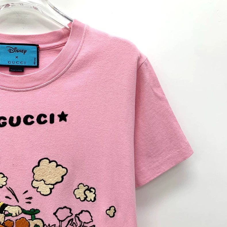 Gucci Gucci Co-branded pink Donald Duck letter embroidery round-n Size M / US 6-8 / IT 42-44 - 3 Thumbnail