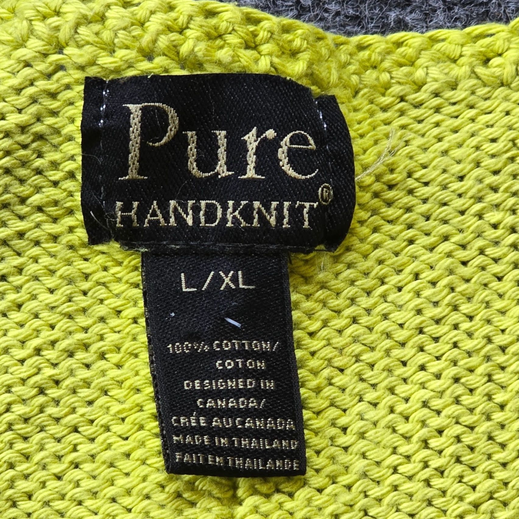Vintage Pure Cardigan Womens XL Green HandKnit Heavy Long Sleeve Casual Bohemian Classic sweater cardigan Women Size XL / US 12-14 / IT 48-50 - 3 Thumbnail