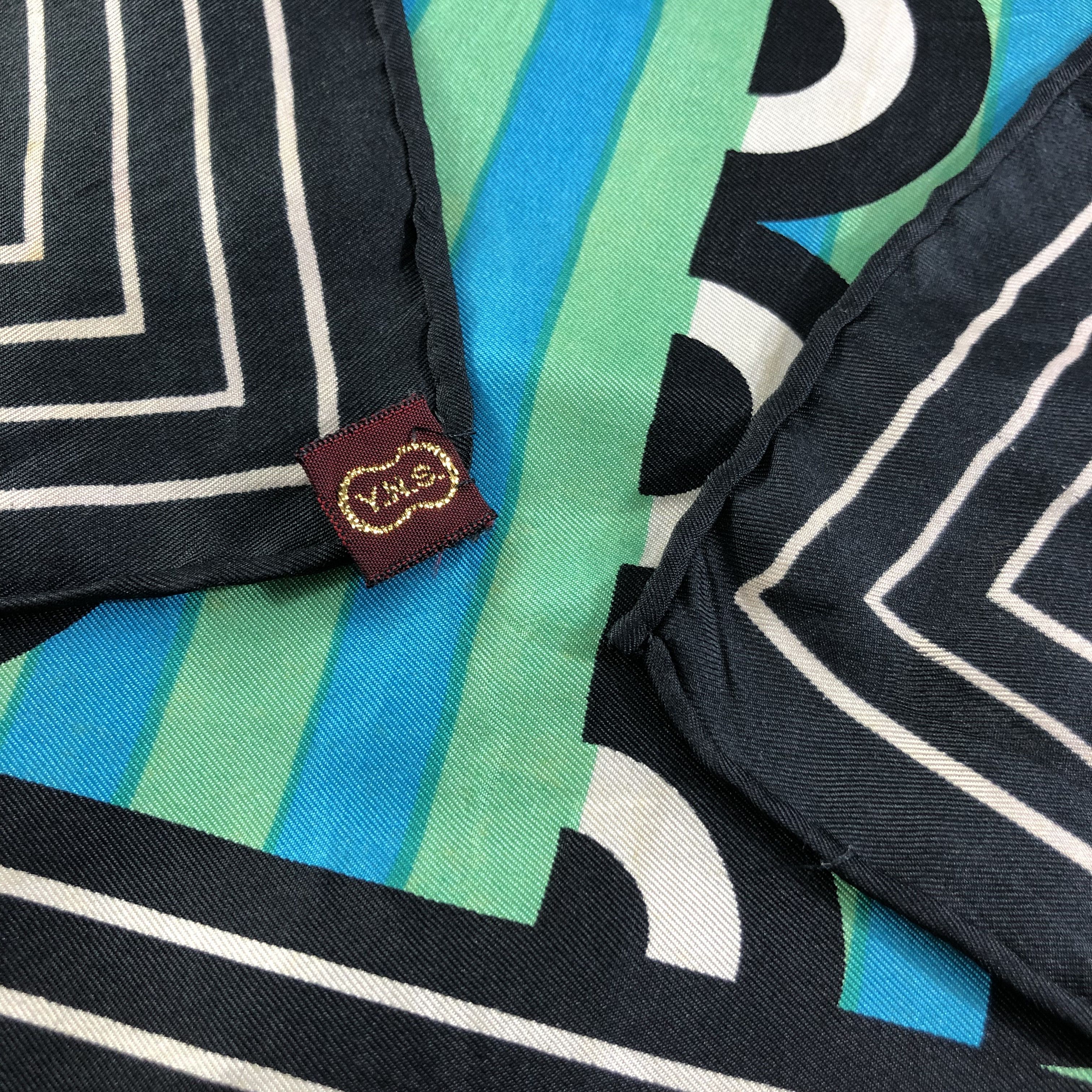 Vintage Vintage Luxury Design Hand Rolled Silk Scarf M411 Size ONE SIZE - 3 Thumbnail