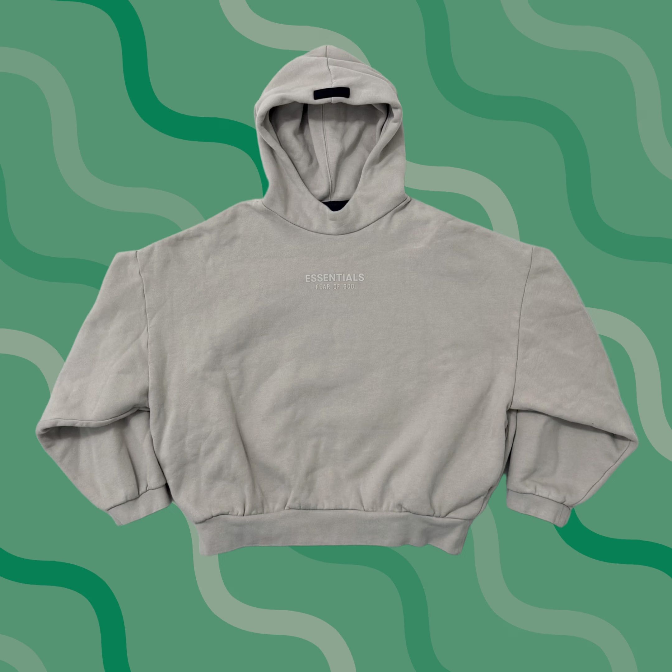Vintage Fear Of God Essentials Hoodie Mens M Gray Pullover Graphic Print Crew Neck Relaxed Fit Size US M / EU 48-50 / 2 - 1 Thumbnail