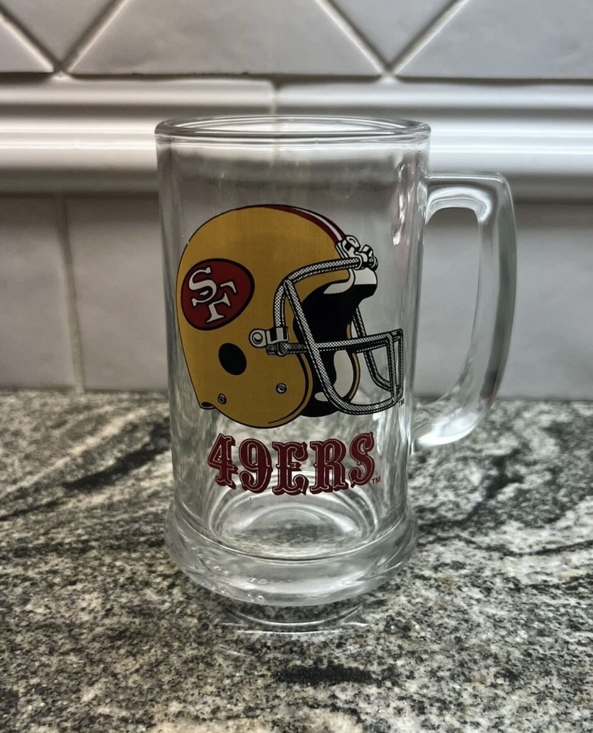 NFL San Fransisco 49ers RARE 1989 Vintage Beer Mug Size ONE SIZE - 1 Thumbnail