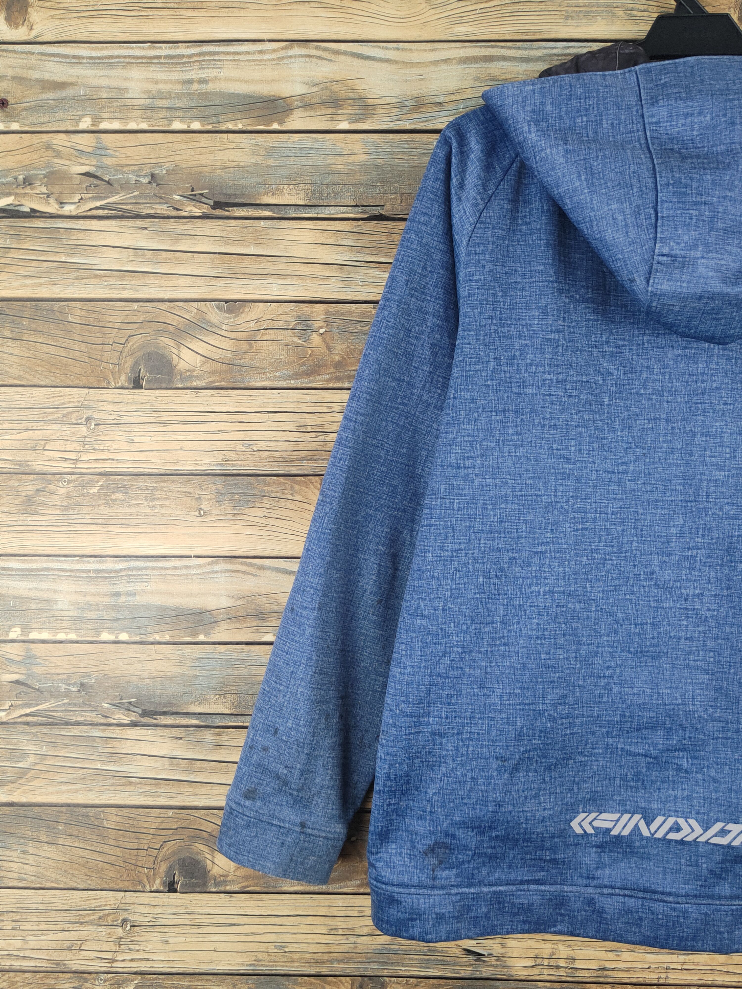 Japanese Brand Find Out Blue Nylon Sportswear Hoodie Sweaters #W2253 Size US L / EU 52-54 / 3 - 9 Thumbnail