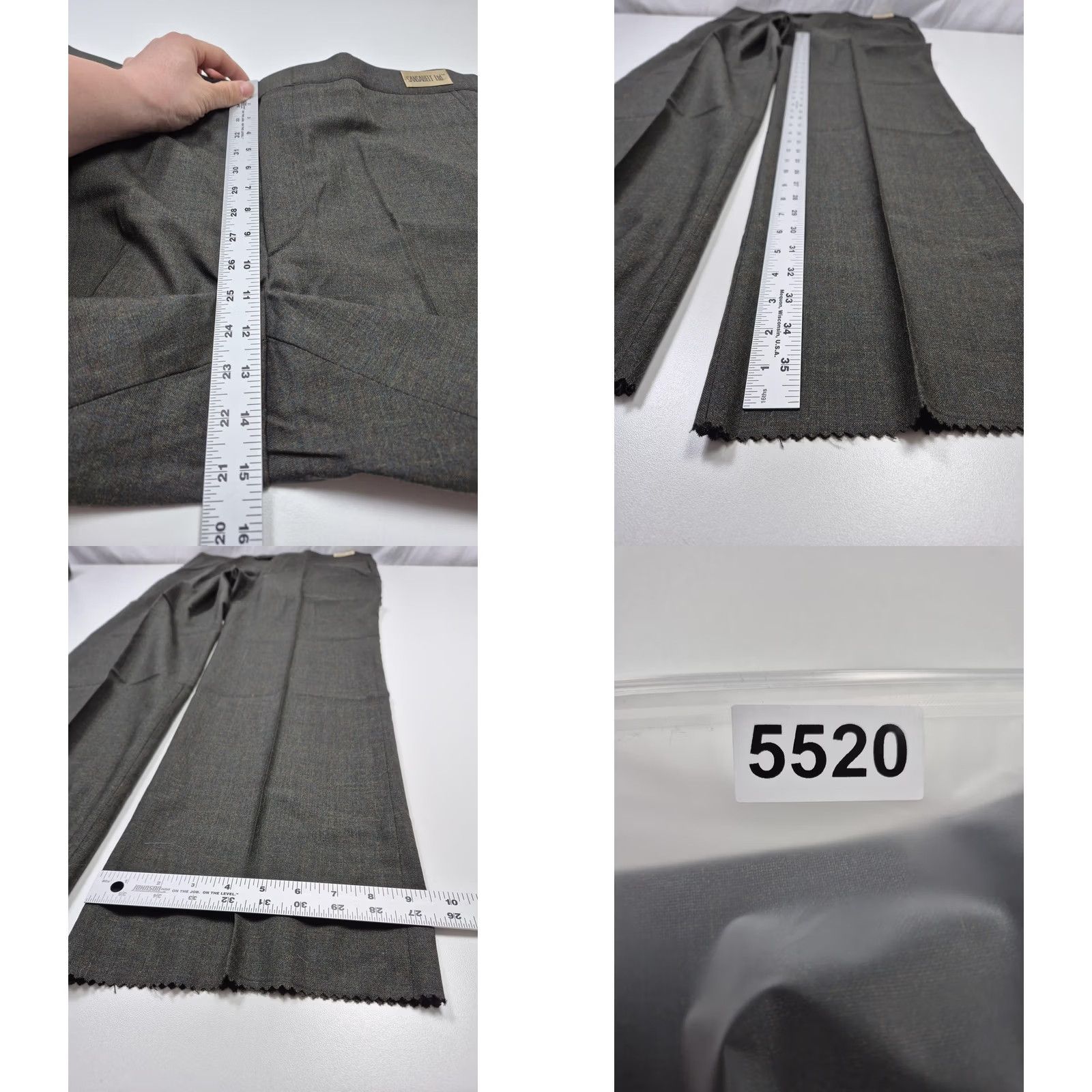 Vintage VINTAGE Sansabelt Ltd Wool Pants Mens 38x36 Gray Pleated Straight Unhemmed NWT Size US 38 / EU 54 - 8 Thumbnail