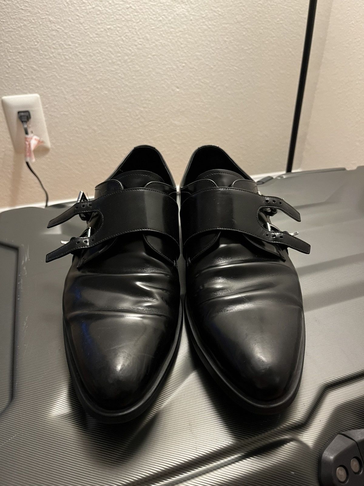 Prada prada leather monk straps Size US 11 / EU 44 - 3 Thumbnail