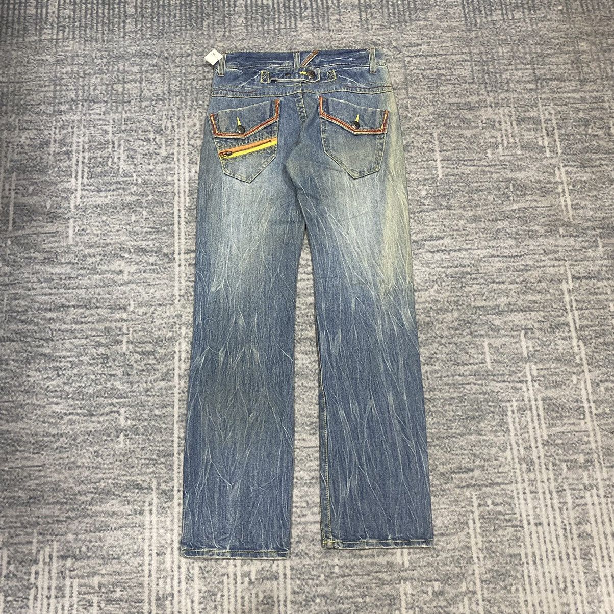 Beauty Beast × If Six Was Nine × Japanese Brand Sick☠️ Diamond Honey Acid Washed Jeans Punk 90s Size US 30 / EU 46 - 2 Thumbnail