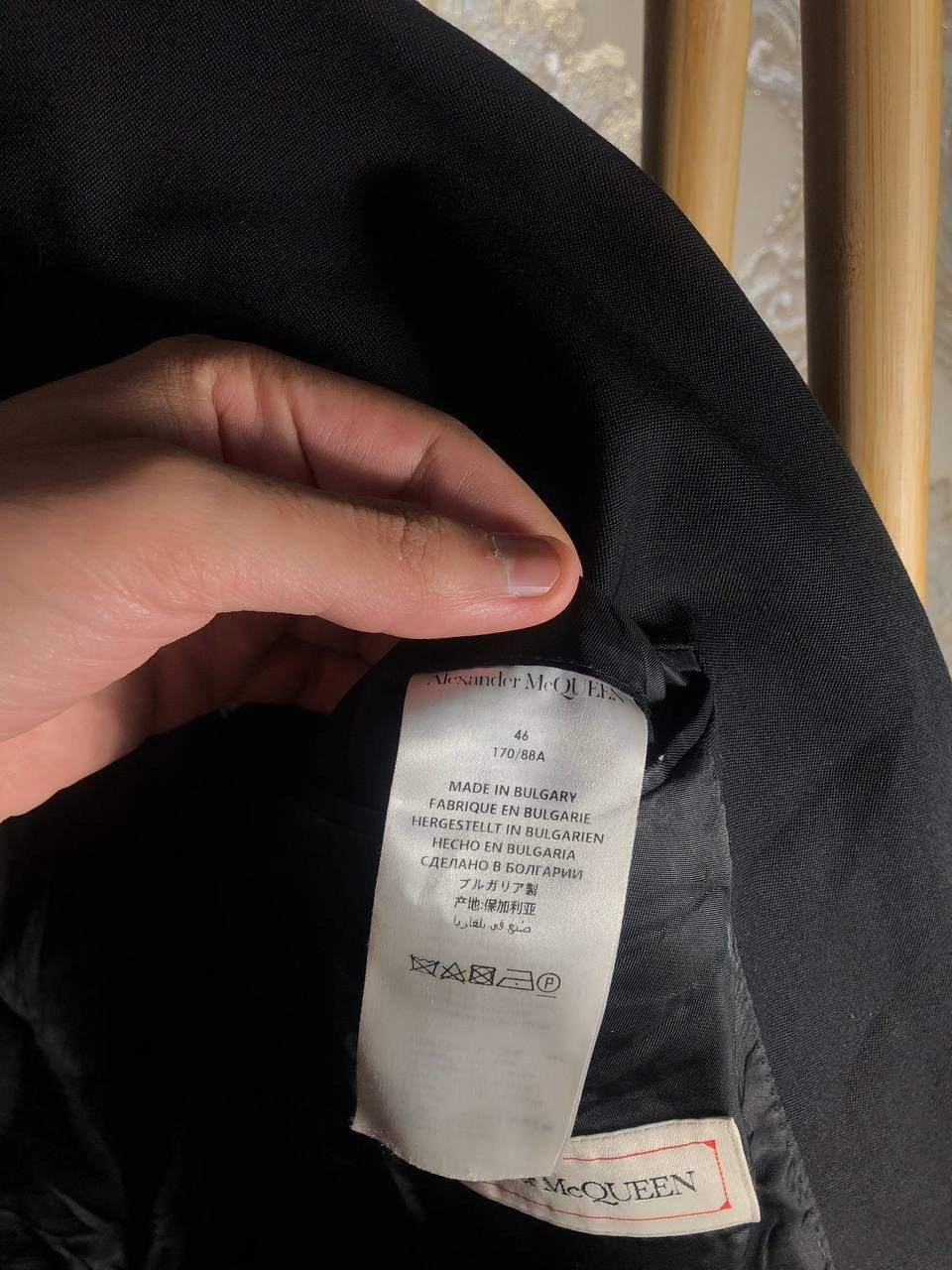 Alexander McQueen VINTAGE ALEXANDER MCQUUEN BLAZER JAKCET SUIT LUXURY Y2K 90s Size 46S - 8 Thumbnail
