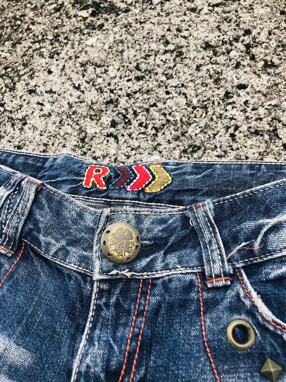 Other Vintage Spellout Premium Flared Jeans Size US 30 / EU 46 - 5 Thumbnail