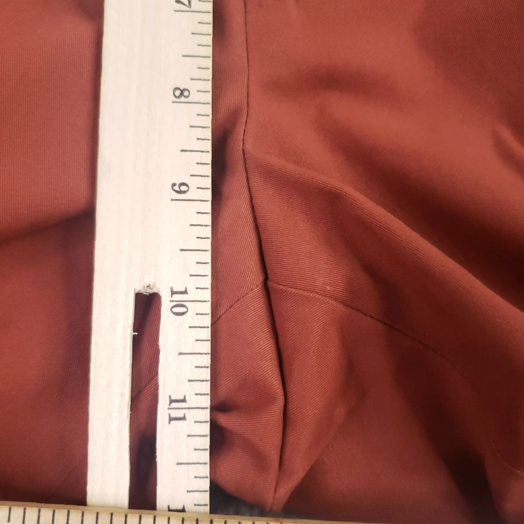 Vintage VINTAGE PT01 Pants Slacks Mens Slim Front Flat 34x36 Burnt Orange Cotton Dress Pants Mens 34 Boys? Size US 34 / EU 50 - 7 Thumbnail