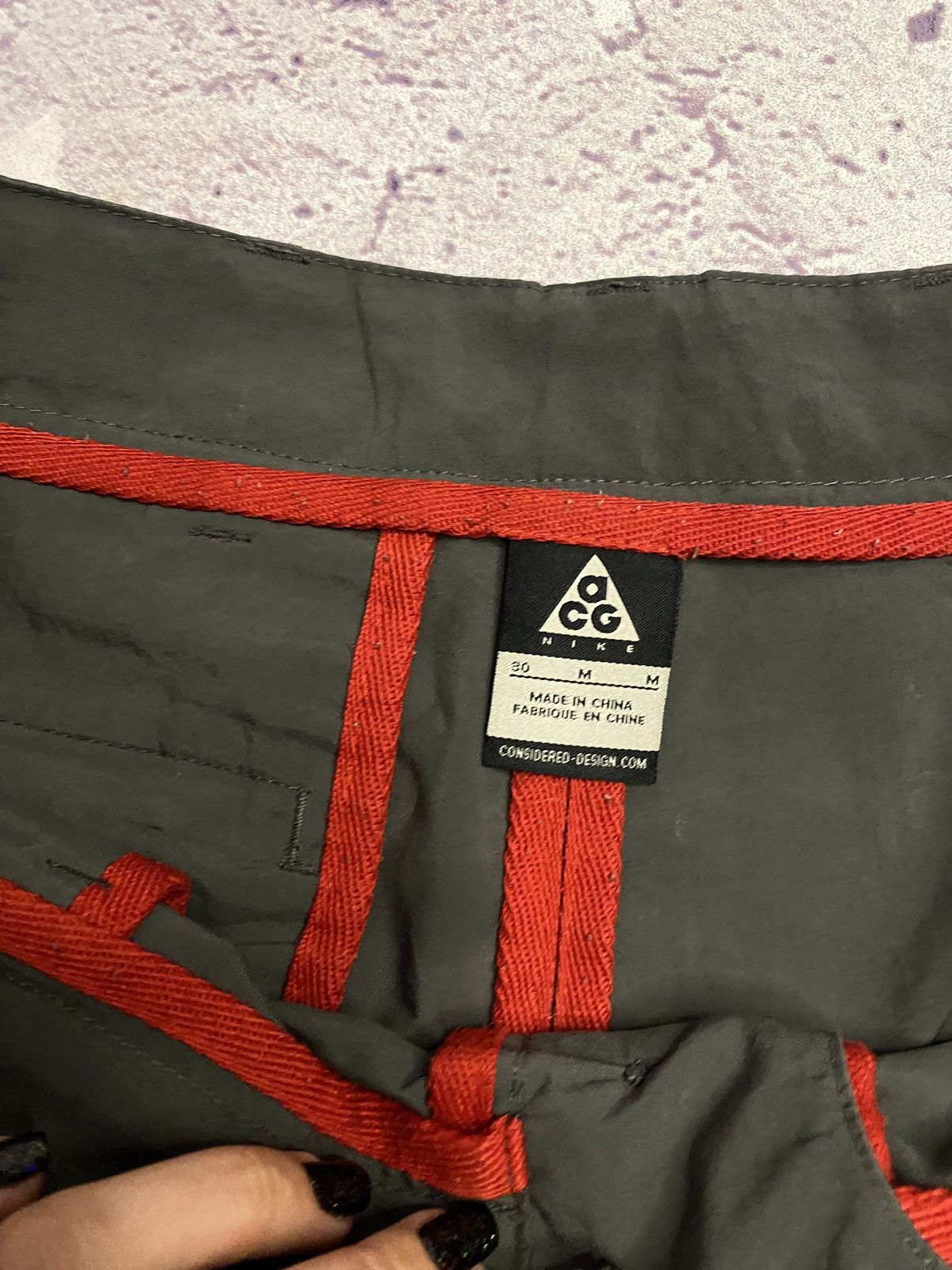 Vintage Men's Nike Acg small tab logo outdoor shorts vintage Size US 30 / EU 46 - 5 Thumbnail