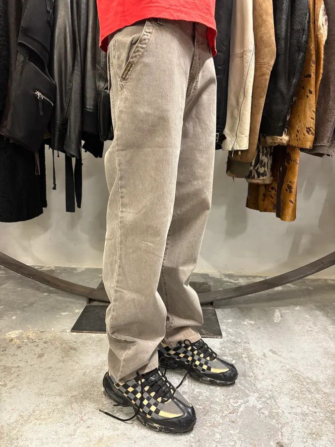 Dolce & Gabbana AW2003 Dolce & Gabbana Grey Cargo Straight Cozy Pants Size US 33 - 3 Thumbnail