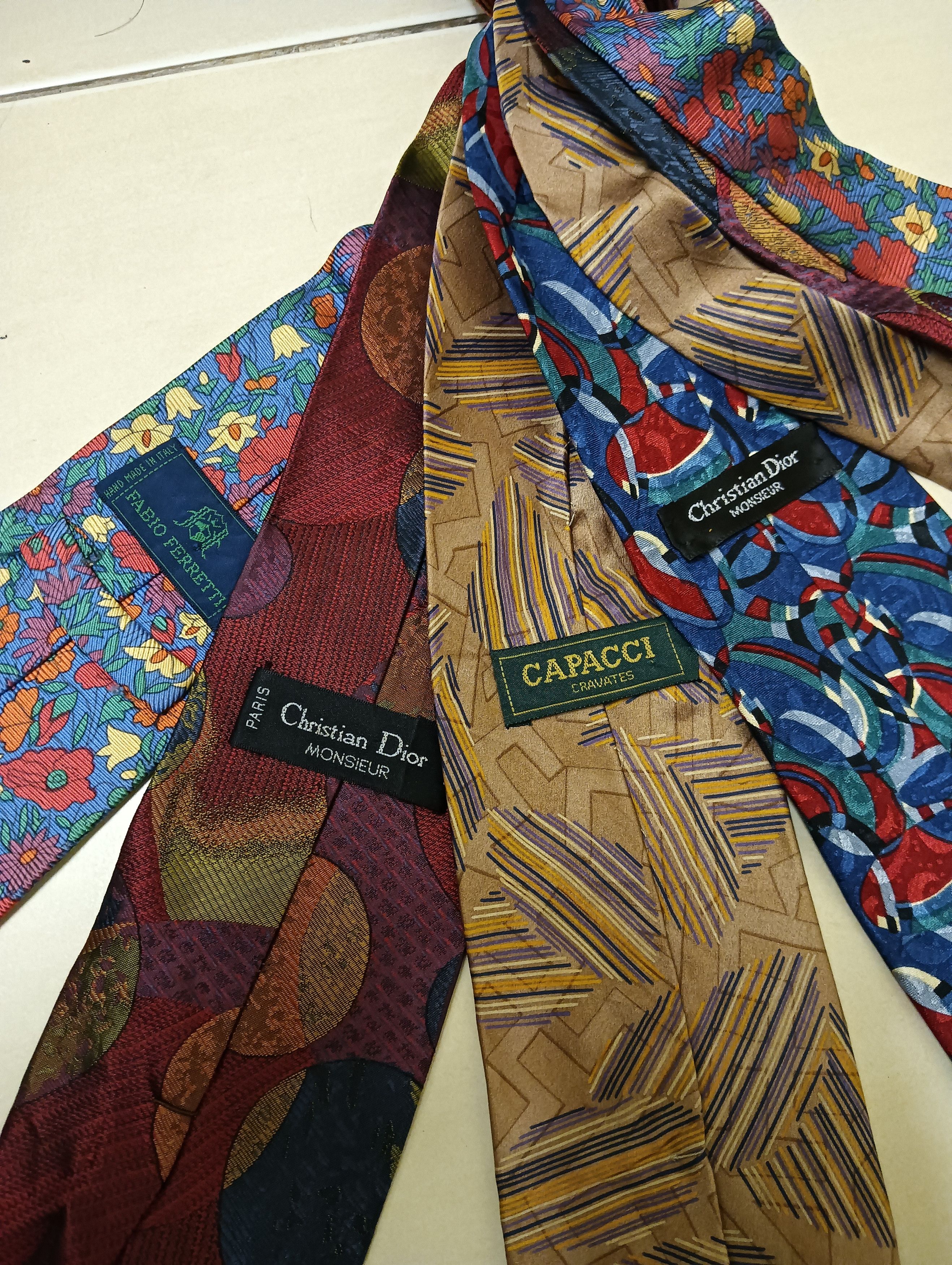 Christian Dior Monsieur Bulk Sale Christian Dior, Fabio Feretti, Capacci Tie Size ONE SIZE - 2 Thumbnail